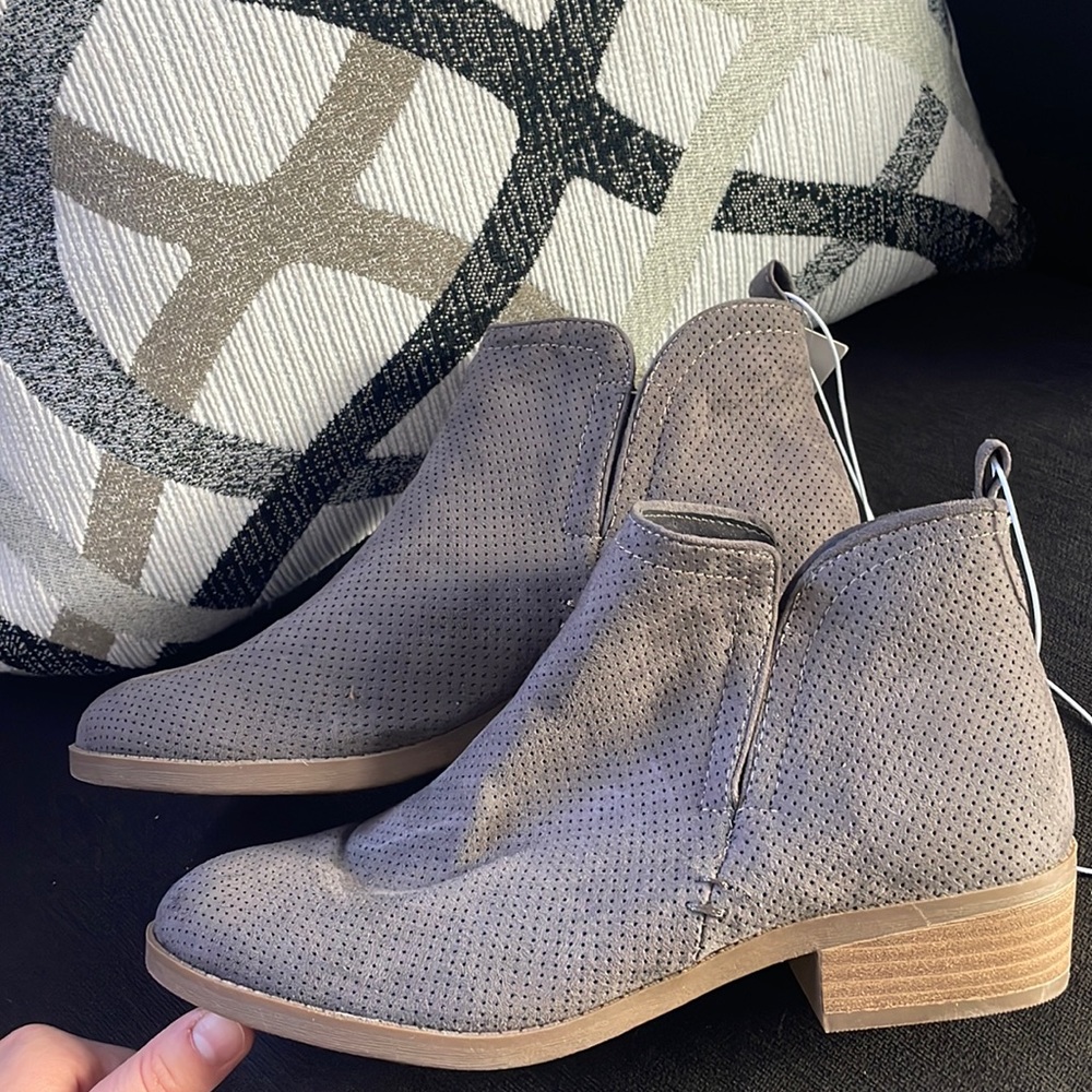 Grey booties